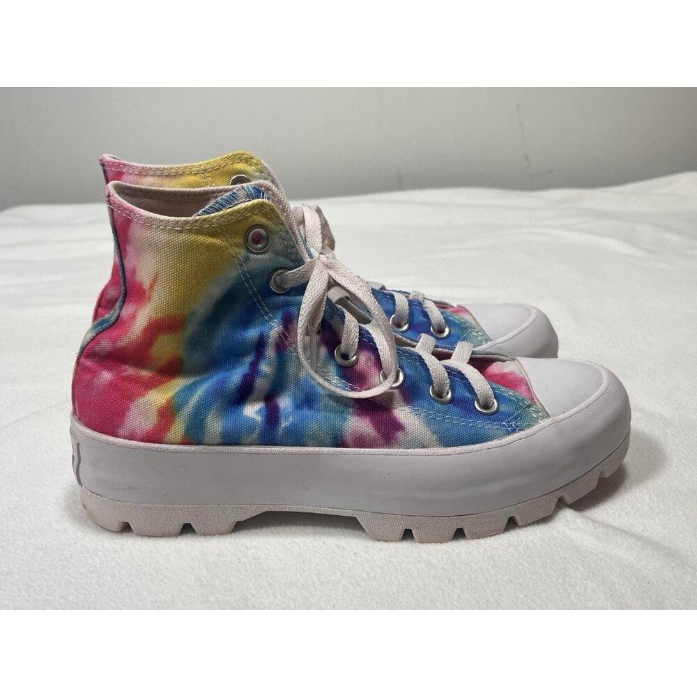 Converse Chuck Taylor All Star Lugged 2.0 Women’s Size 8 Tie-Dye High Top - Picture 5 of 11